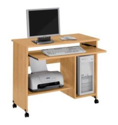 Bureau Informatique Mobile Avec Roulettes – (A342)