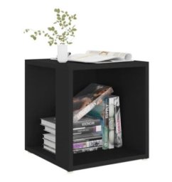 Table Décorative Avec Rangement En MDF Stratifié de Haute Qualité – Couleur Noir