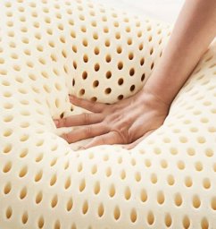 Oreiller Ergonomique en Latex 100 % Naturel Ultra Respirant et Confortable