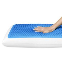 Oreiller Viscogel en Mousse à Mémoire de Forme et Gel Ultra Rafraîchissant 70 X 50 cm