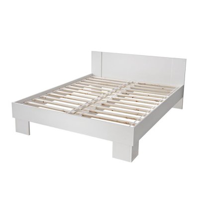Chambre à Coucher Prestige Blanc + Matelas et 2 Oreillers Gratuits