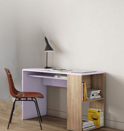Bureau Latéral Mauve Clair – (A340M)