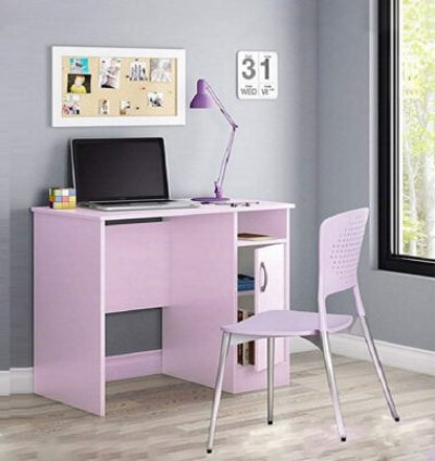 Bureau de Travail Mauve Clair – (A346M)