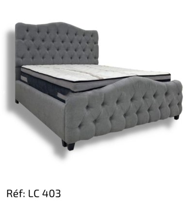Lit Capitonné Tissu Anti-taches Haute Qualité – LC403